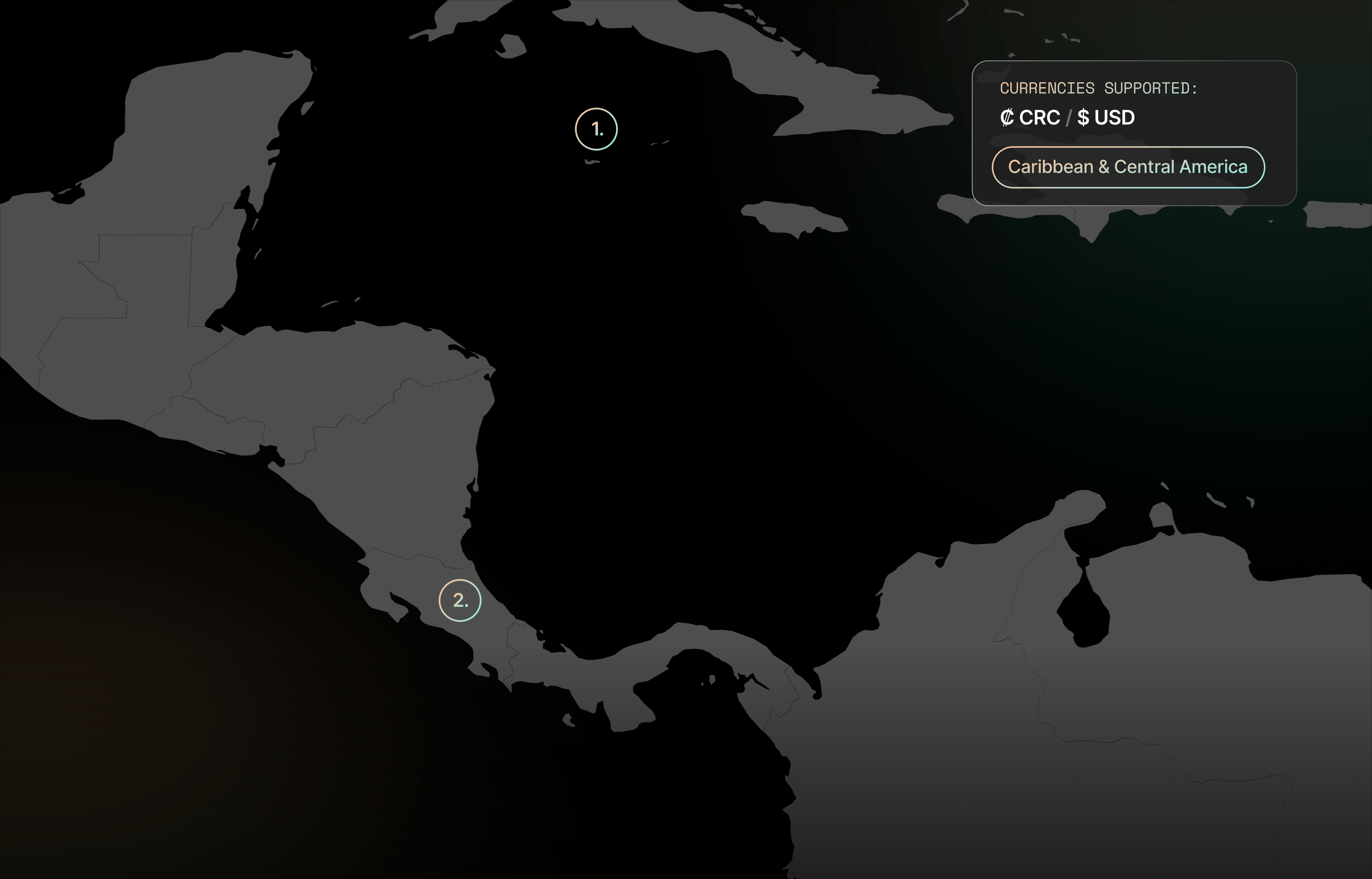 Global-Map-Caribbean & Central America